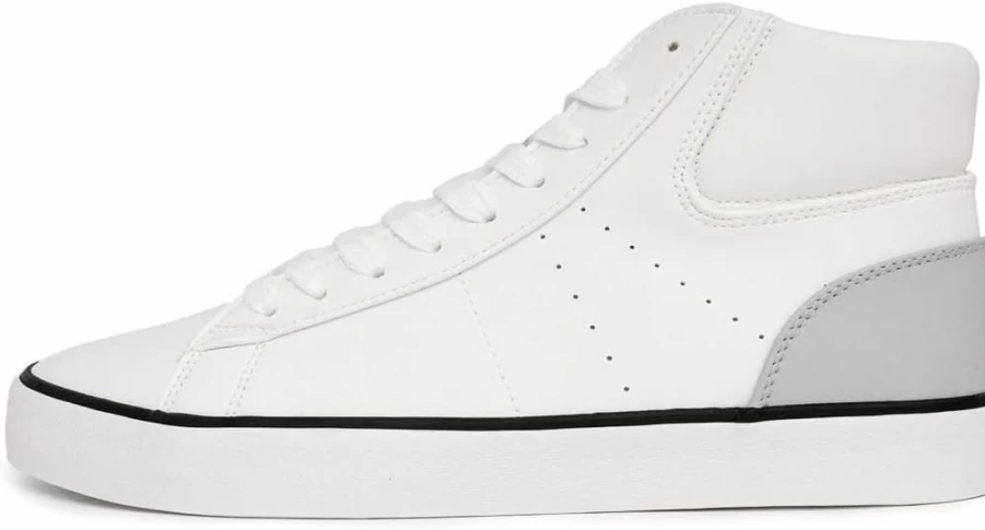 Nautica Men's High-Top Casual Sneakers - Classic Lace-Up Tennis Shoes for Walking & Leisure