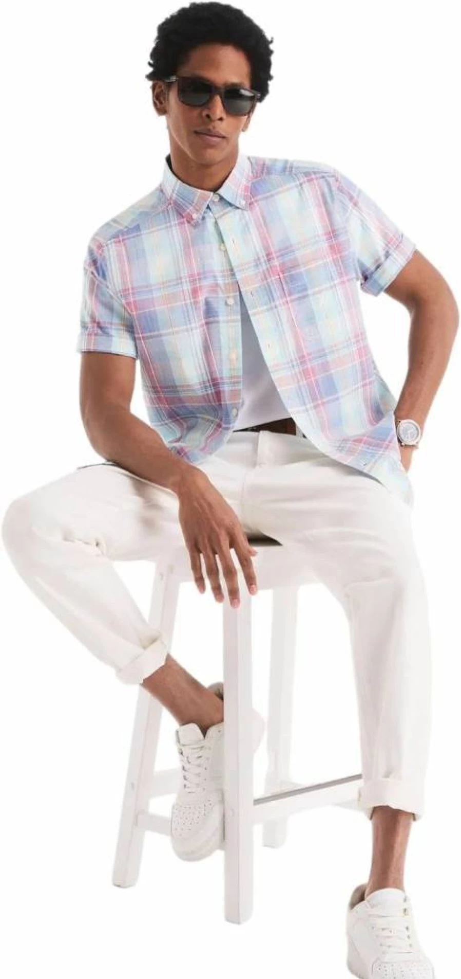 Nautica Men's Classic Fit Oxford Shirt – Comfortable Casual Button-Down for Men