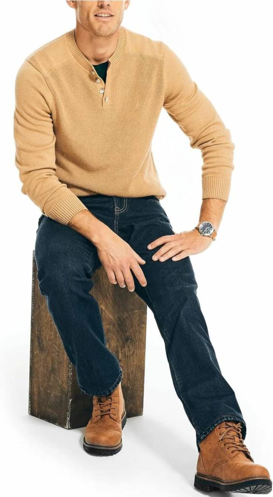 Nautica Men's Straight Fit Jeans - Classic Denim Pants for Casual Wear