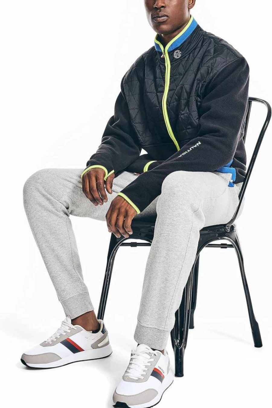 Nautica Men's Sustainable Full-Zip Mock-Neck Jacket – Lightweight Athletic Outerwear