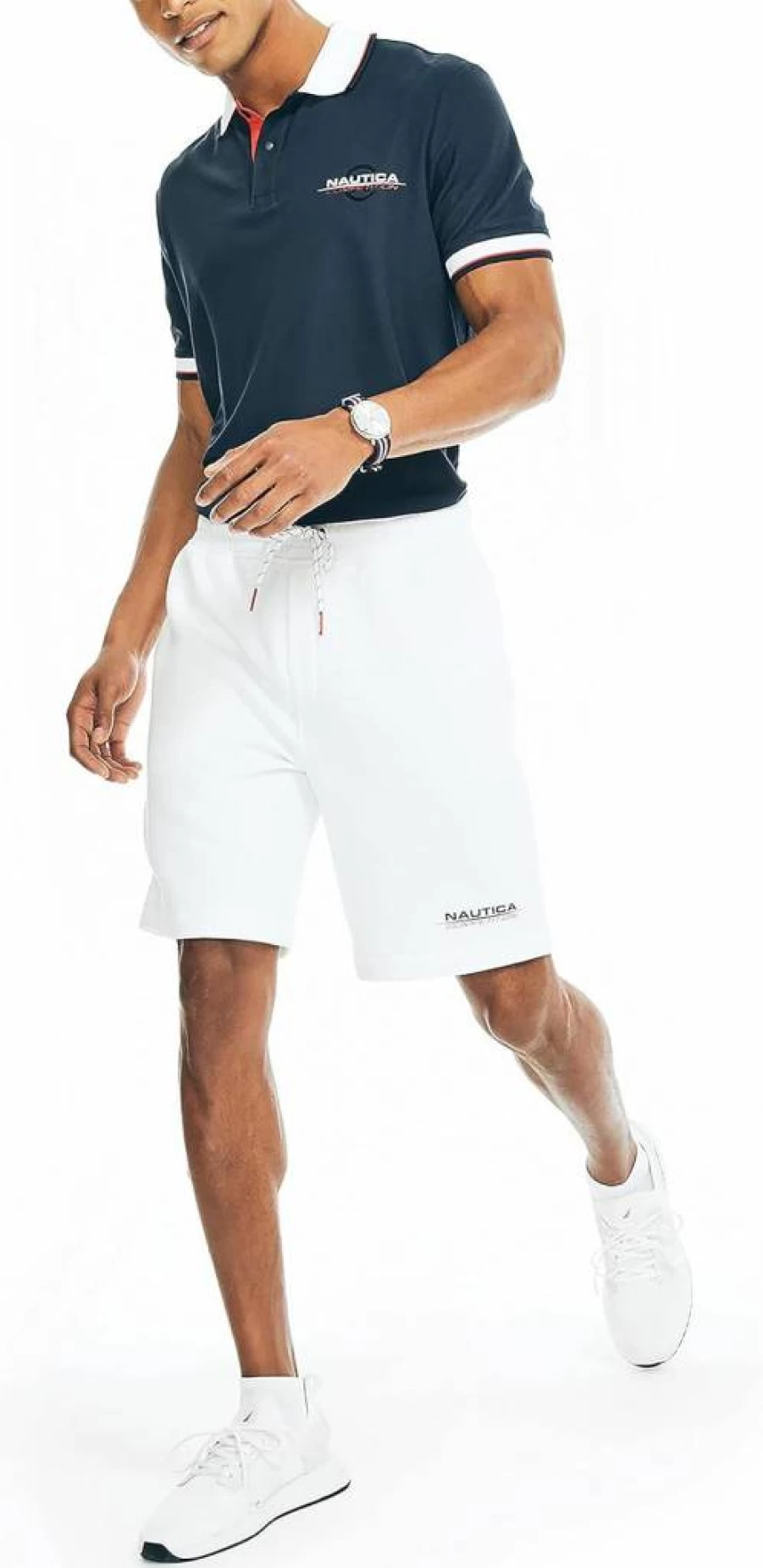 Nautica Men's Sustainable Fleece Shorts 9" - Eco-Friendly Comfort & Style