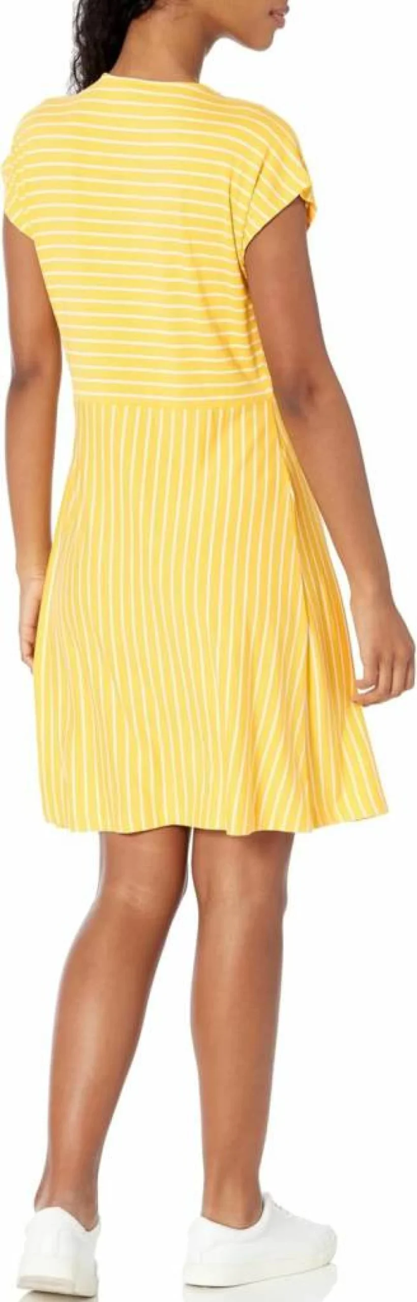 Nautica Women's Striped Short Sleeve Wrap Dress - Casual Summer Beach Style