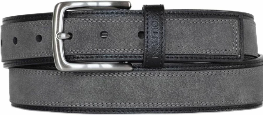 Nautica Men's Genuine Leather Dress Belt with Polished Metal Buckle – Classic Stylish Accessory