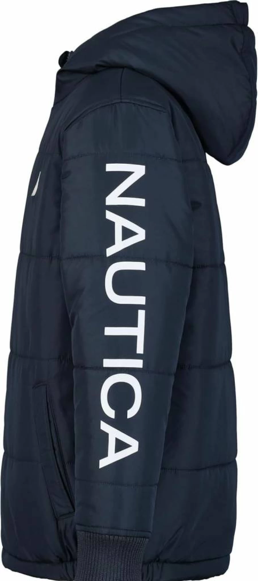 Nautica Boys' Polar Fleece-Lined Heavyweight Hooded Winter Jacket for Cold Weather