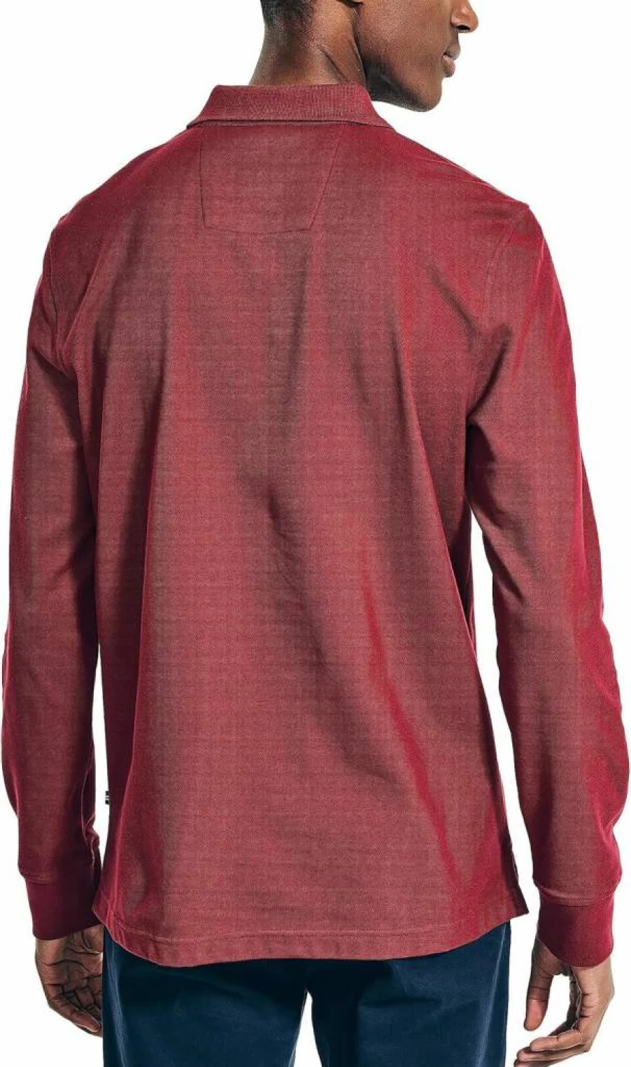 Nautica Men's Classic Fit Long-Sleeve Sustainable Deck Polo Shirt for Men