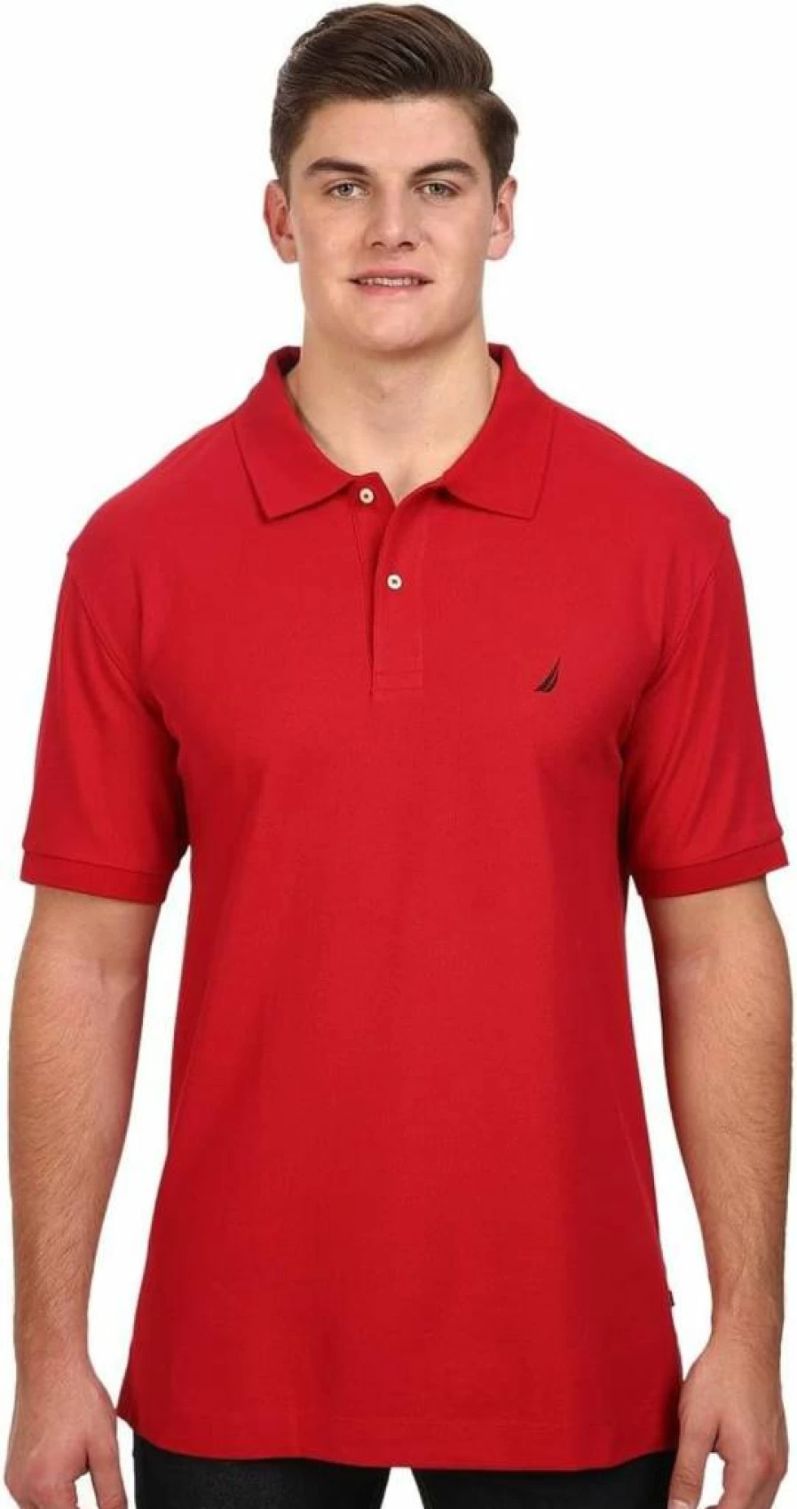 Nautica Men's Big & Tall Deck Polo Shirt - Classic Fit Performance Tee for Men