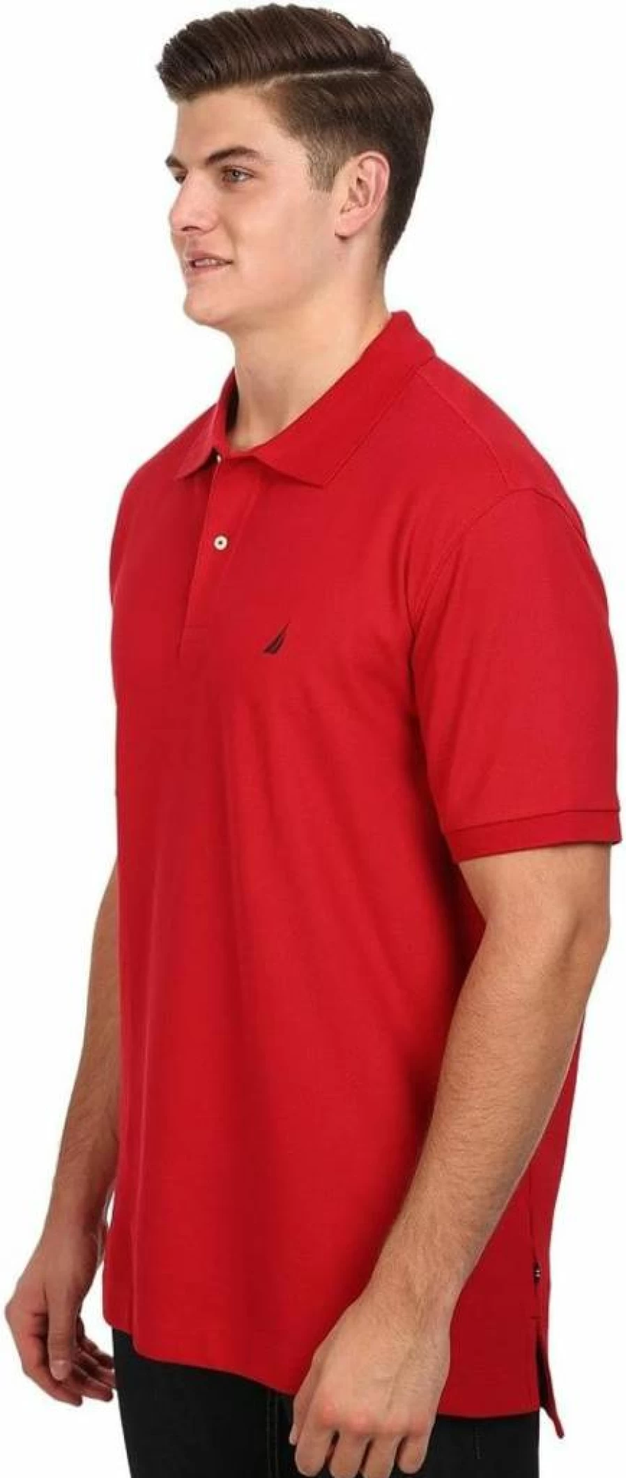 Nautica Men's Big & Tall Deck Polo Shirt - Classic Fit Performance Tee for Men