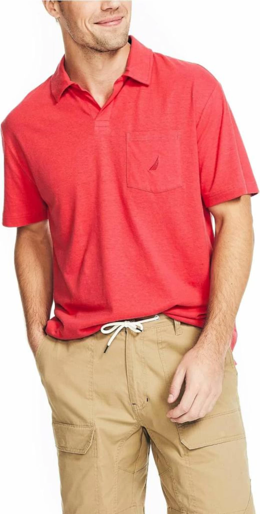 Nautica Men's Classic Fit Polo Shirt - Sustainable Cotton Casual Wear for Men