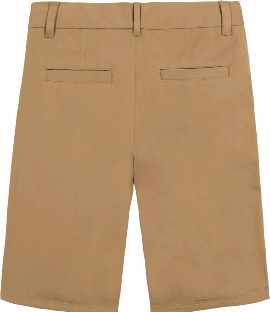 Nautica Boys' Uniform Flat Front Twill Shorts for School