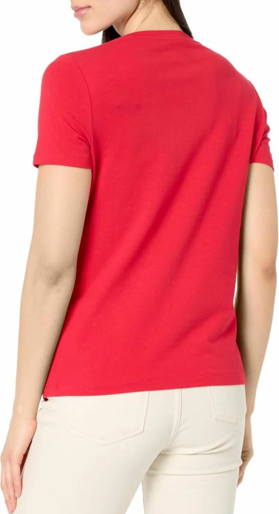 Nautica Women's Floral Print Short Sleeve T-Shirt with Logo Crew Neck Cotton Tee