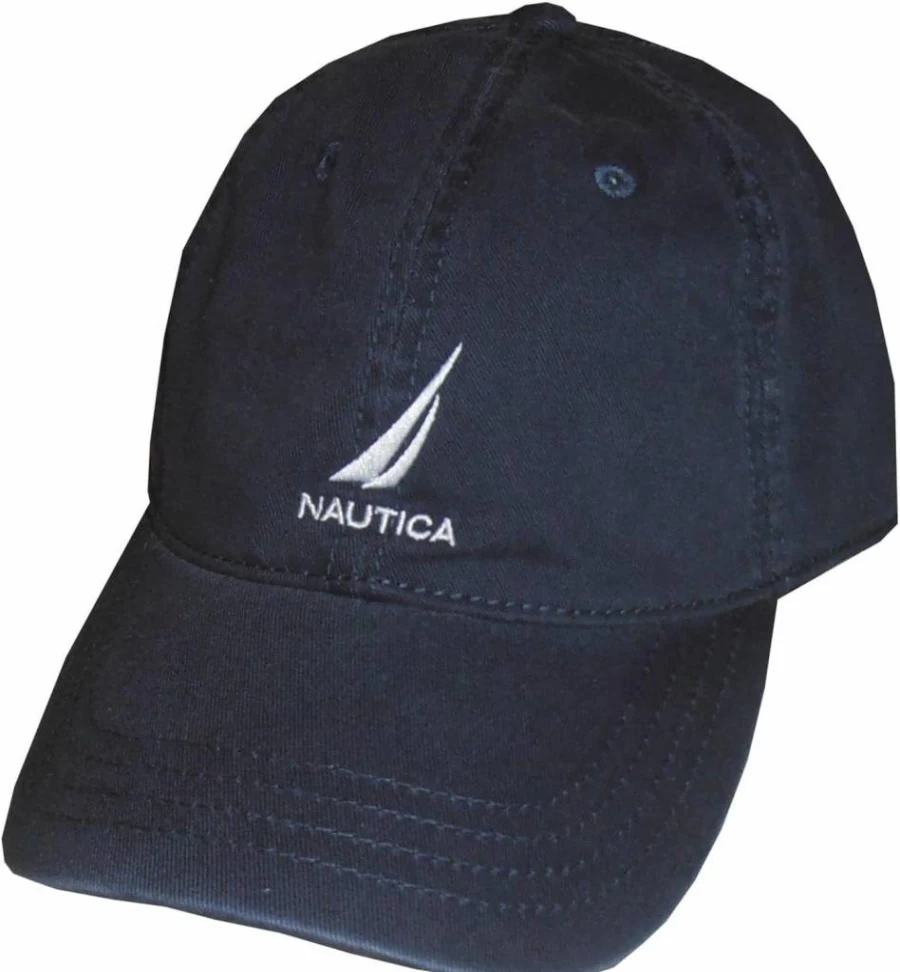 Nautica Men's Adjustable Baseball Cap with Classic Logo - Stylish Casual Hat for Everyday Wear