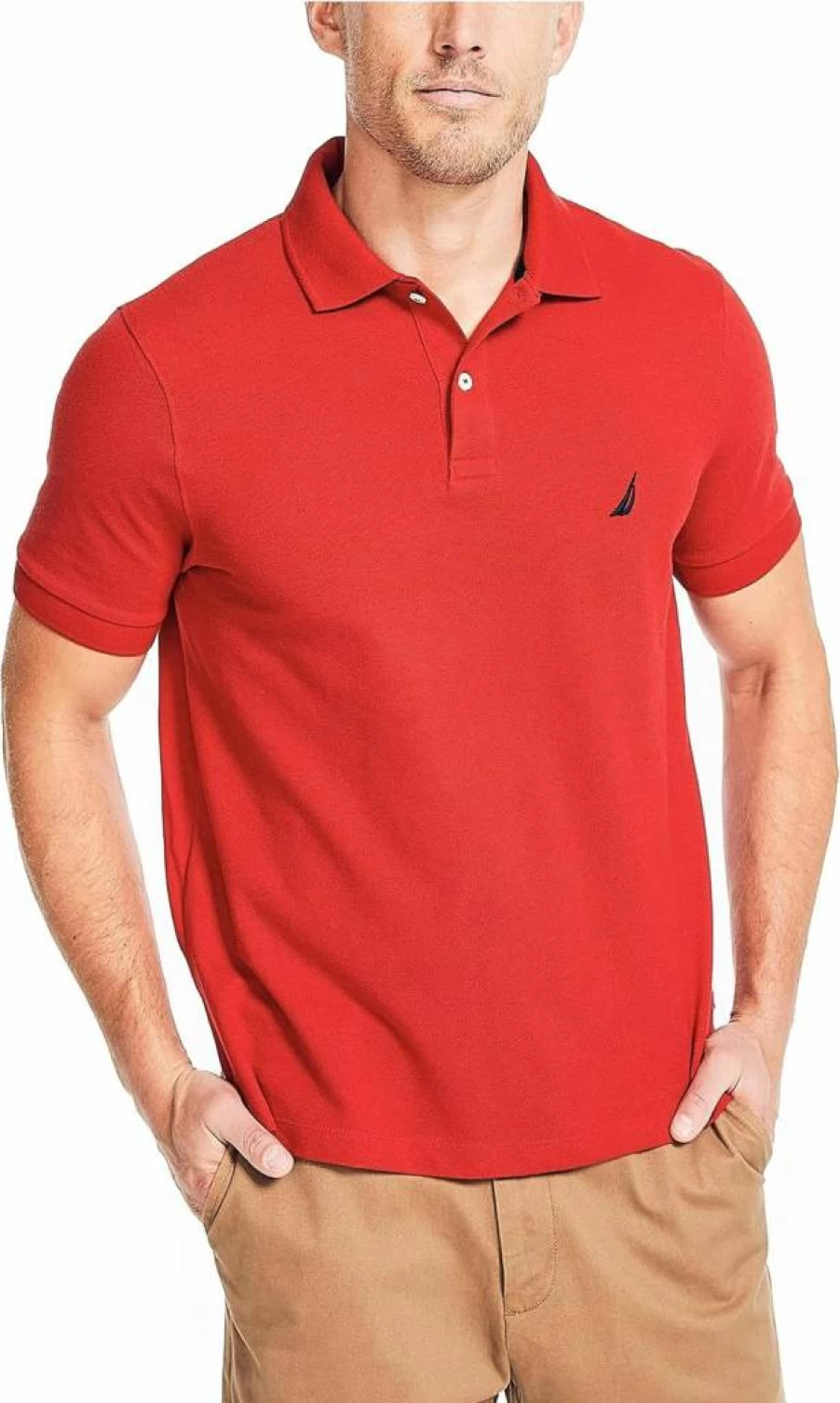 Nautica Men's Classic Fit Deck Polo Shirt - Casual Short Sleeve Cotton Top for Men