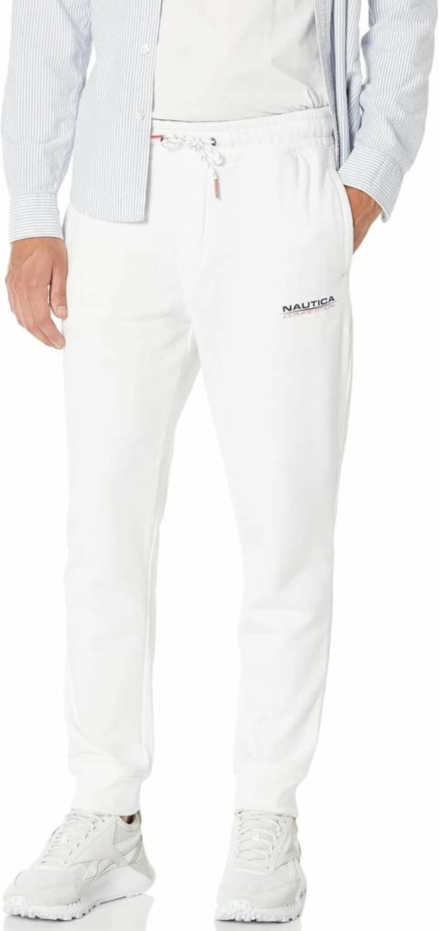 Nautica Men's Sustainable Fleece Jogger Pants - Comfortable Competition Running Joggers for Men
