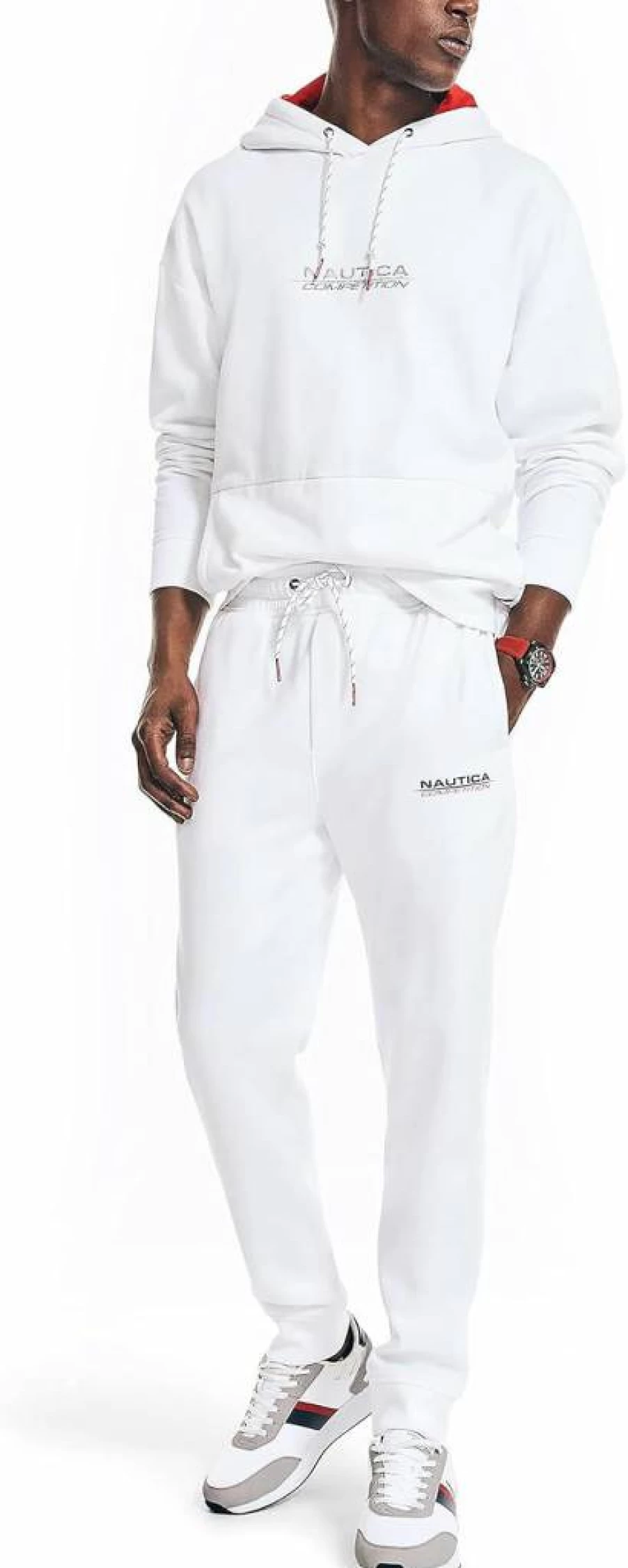 Nautica Men's Sustainable Fleece Jogger Pants - Comfortable Competition Running Joggers for Men