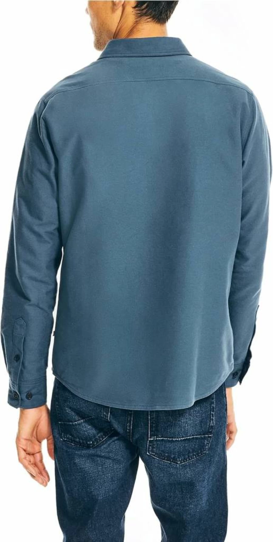 Nautica Men's Classic Fit Solid Color Casual Shirt for Everyday Wear