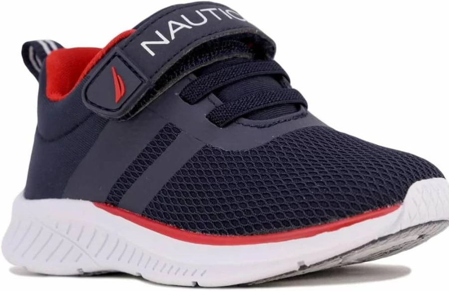 Nautica Kids' Athletic Sneakers for Boys & Girls - Lightweight Running Shoes with Adjustable Strap (Toddler/Little Kid Sizes)
