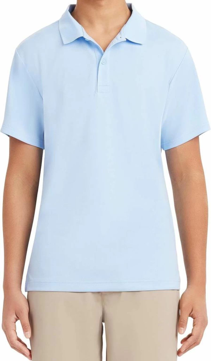 Nautica Men's Performance Polo Shirt - Moisture-Wicking Short Sleeve Uniform Top for Active Lifestyle
