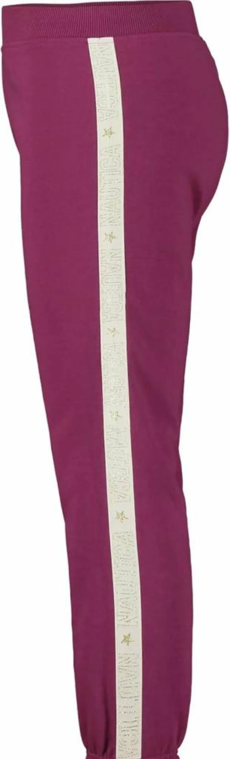 Nautica Girls' Fleece Joggers with Logo, Ribbed Cuffs & Side Pockets - Comfortable Sweatpants for Kids