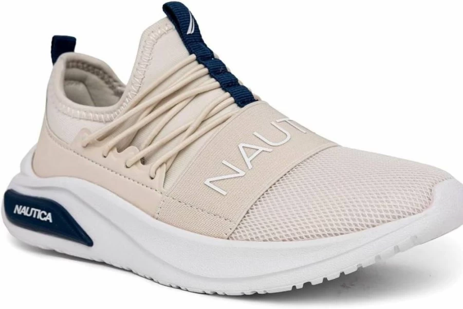 Nautica Kids' Bungee Slip-On Sneakers - Lightweight Athletic Shoes for Toddlers, Little & Big Kids - Comfortable Running & Active Play Footwear for Boys and Girls