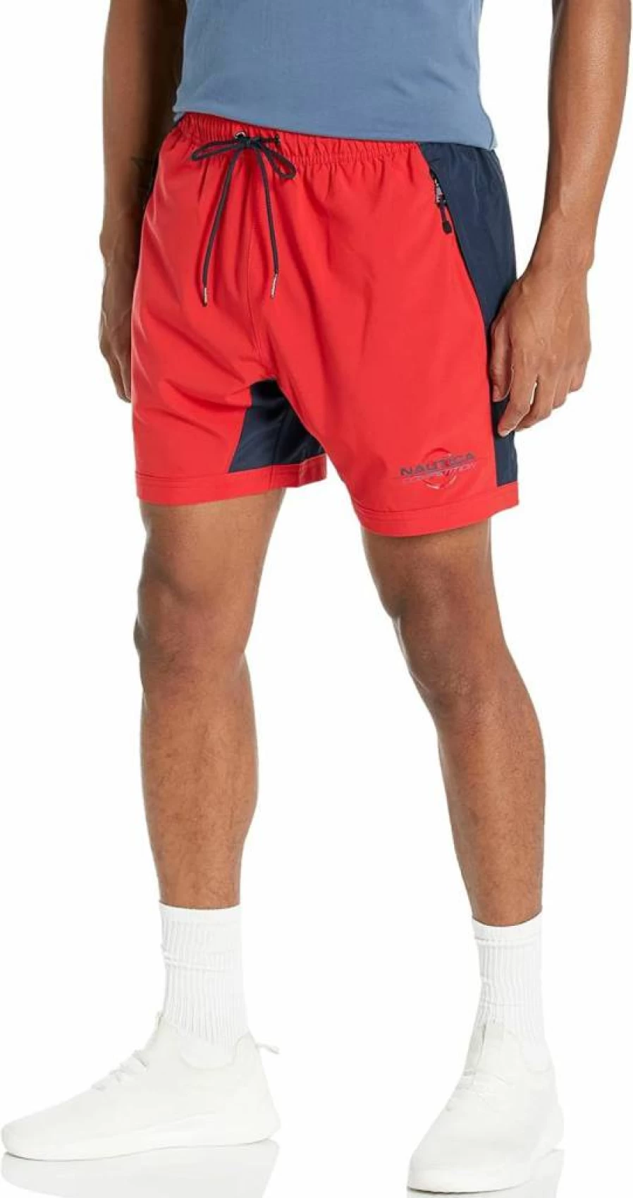 Nautica Men's Sustainable 6-Inch Performance Shorts - Competition Series - Quick-Dry Athletic Swim Trunks
