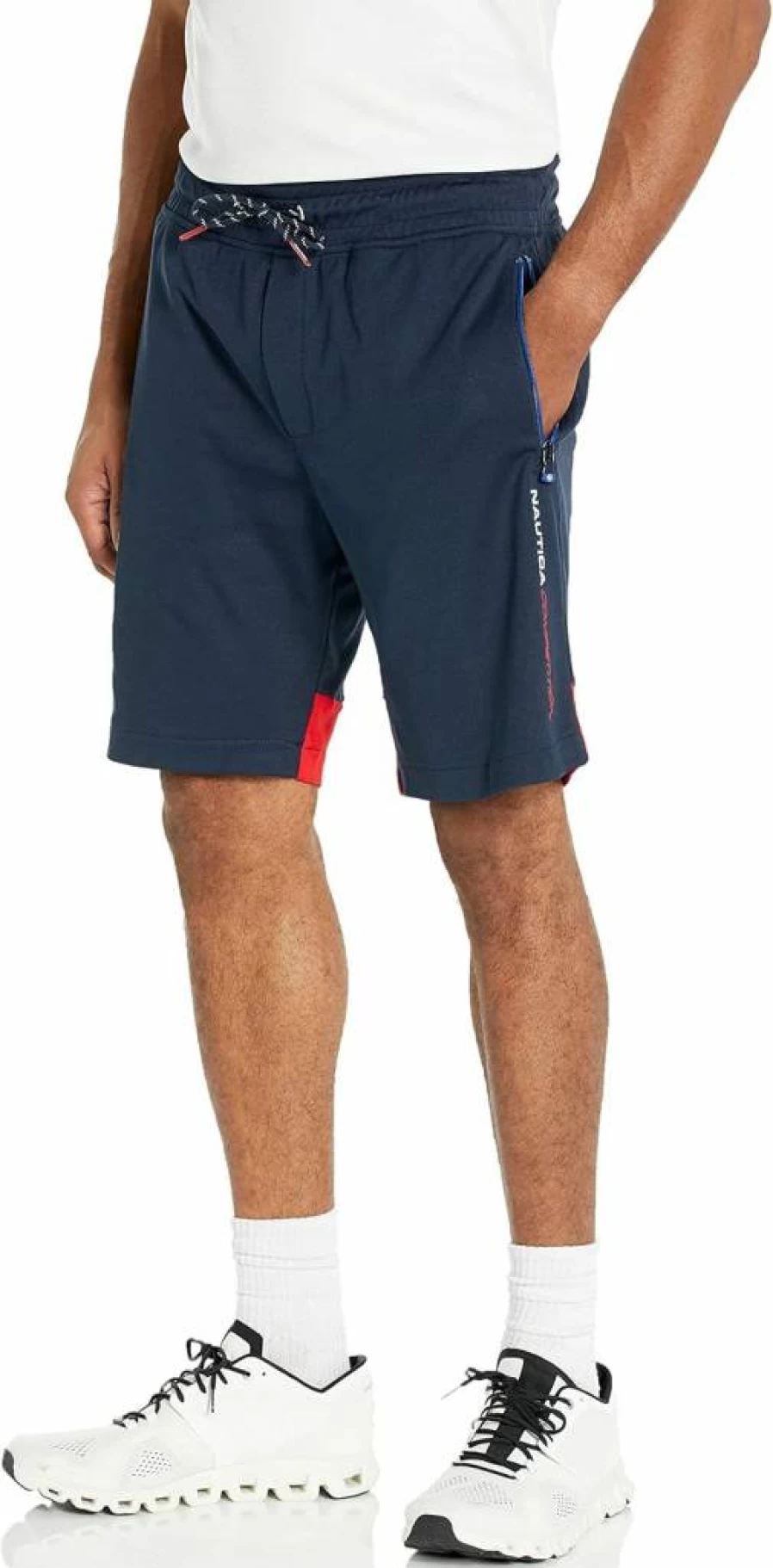 Nautica Men's Sustainable 9-Inch Performance Shorts - Competition Series - Quick-Dry Athletic Swim Trunks