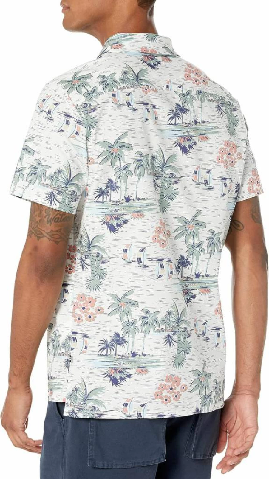 Nautica Men's Classic Fit Short Sleeve Casual Shirt for Summer Comfort