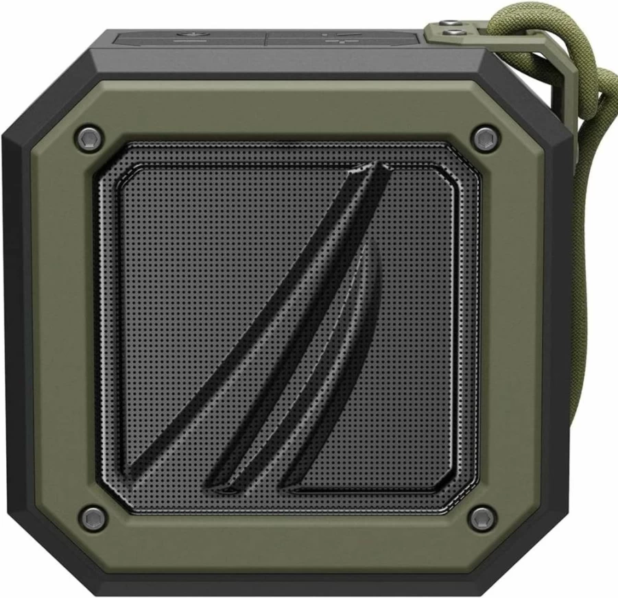 Nautica NTSP01 Waterproof Bluetooth Speaker - Portable Wireless Outdoor Speaker with Bass, IPX7 Rating, 20H Playtime, for Travel, Beach, Pool (Black-Khaki)
