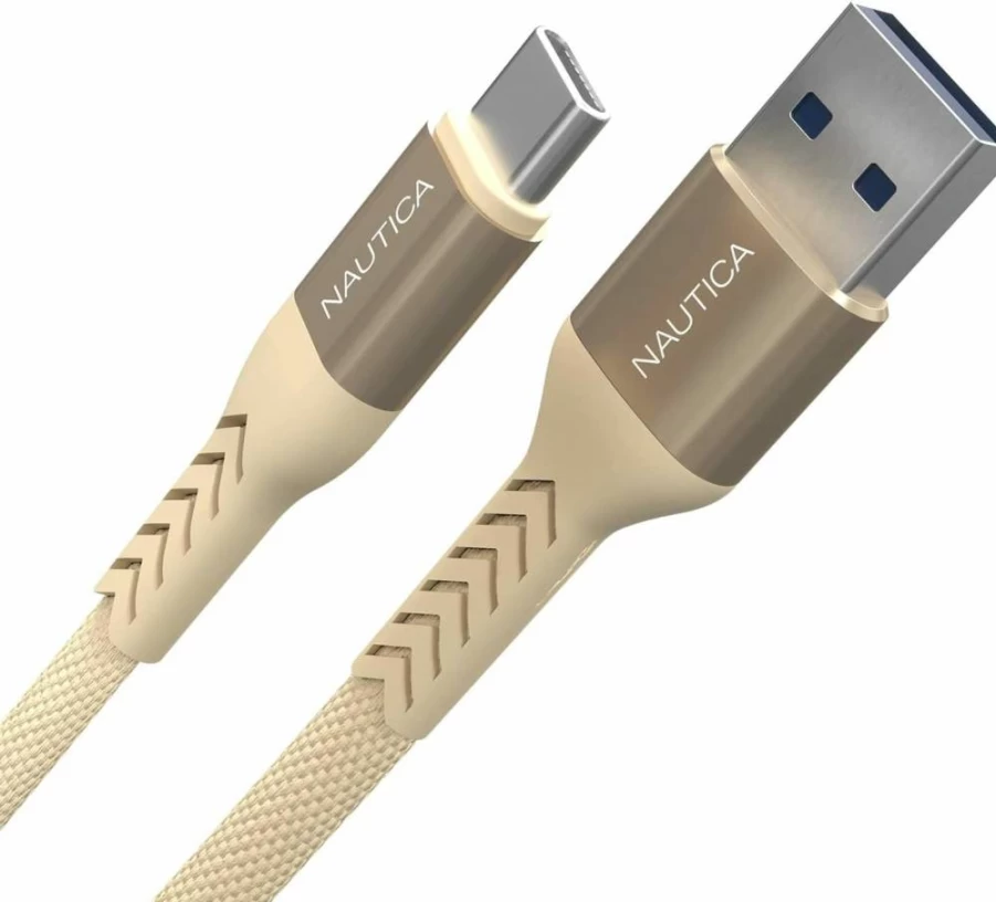 Nautica USB-C to USB-A Fast Charging Cable 4.5A Compatible with Galaxy S9 S10 LG V20 PS5 Controller & More
