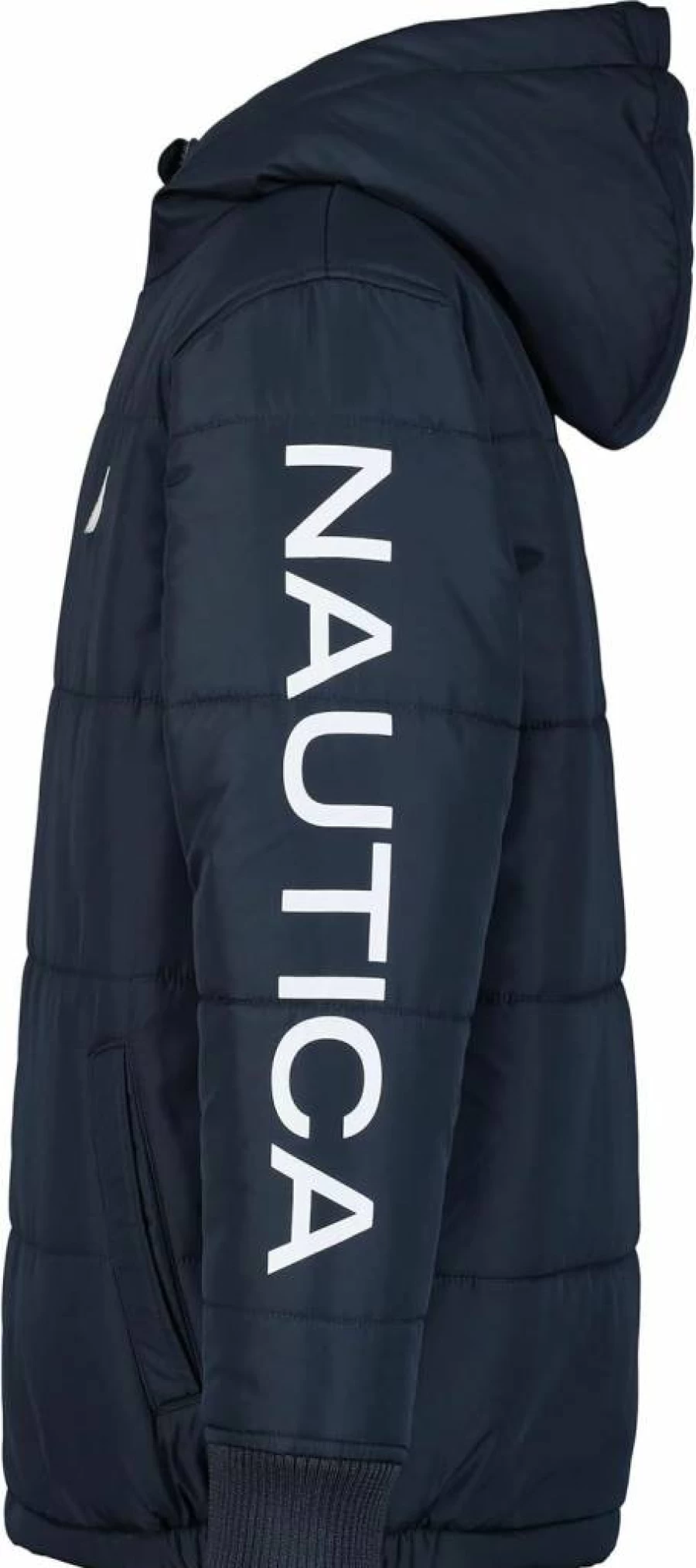 Nautica Boys' Polar Fleece-Lined Heavyweight Hooded Winter Jacket for Cold Weather