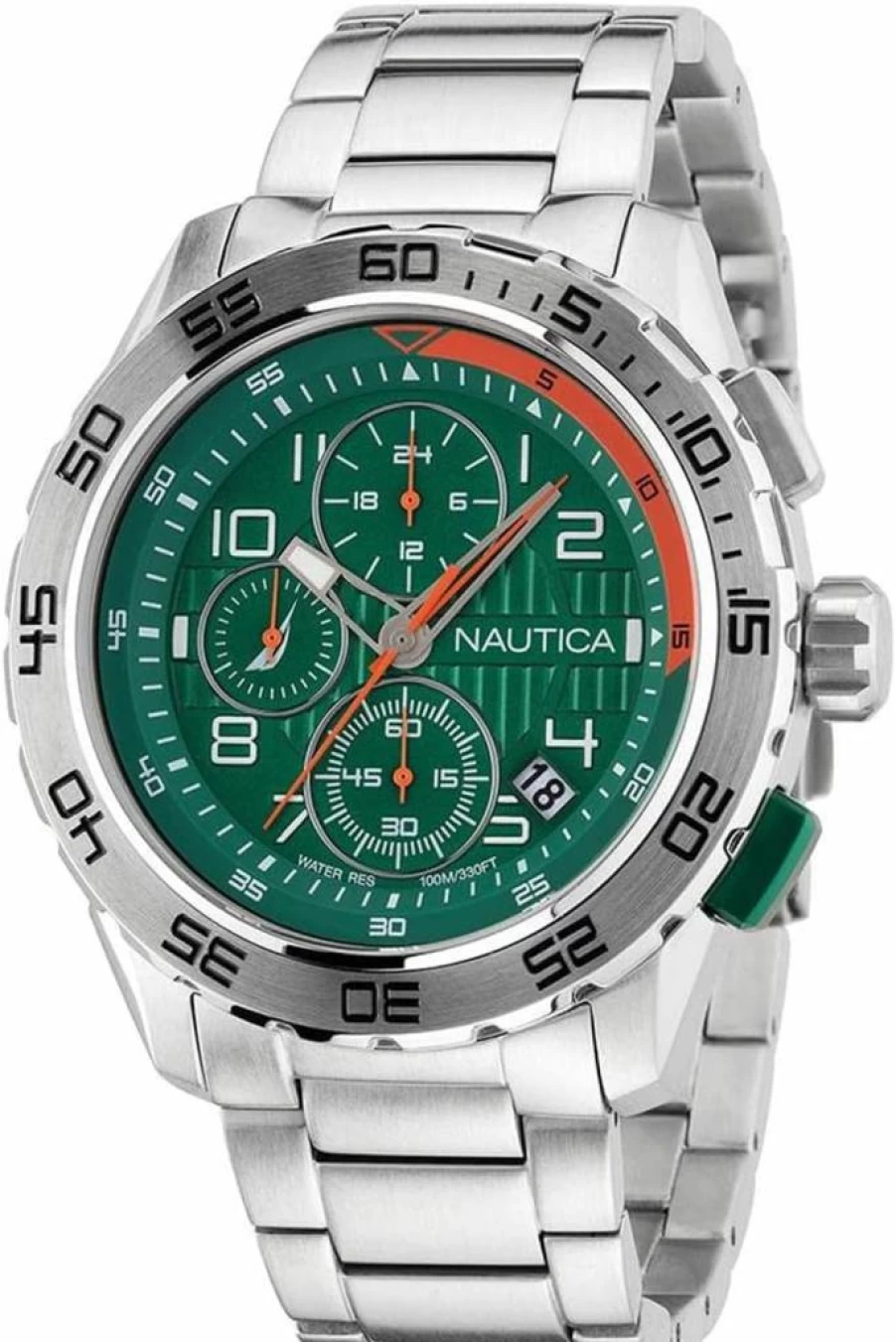 Nautica Men's Stainless Steel Bracelet Watch with Recycled Materials - NAPNSS304 NST 101