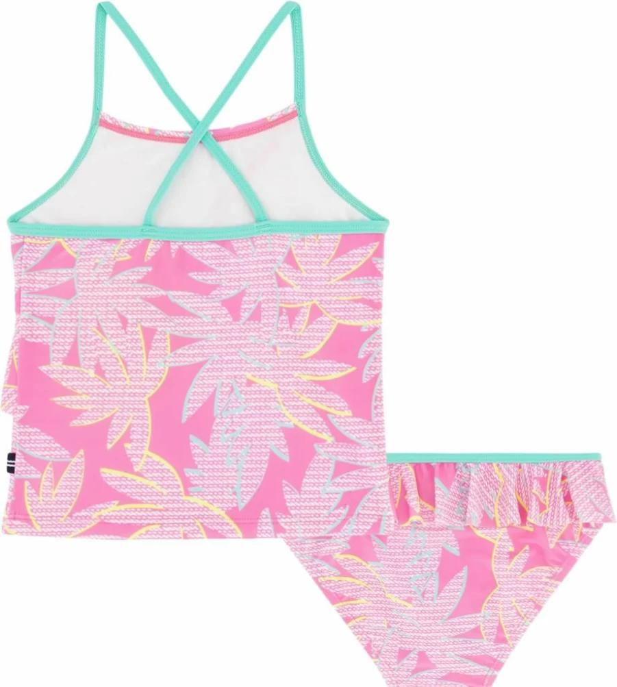 Nautica Girls' UPF 50+ Quick-Dry Bikini Swimsuit Set - Two-Piece Sun Protection Bathing Suit