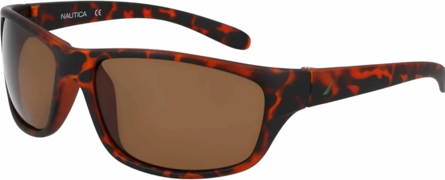 Nautica Men's N2239S Classic Rectangular Polarized Sunglasses for UV Protection