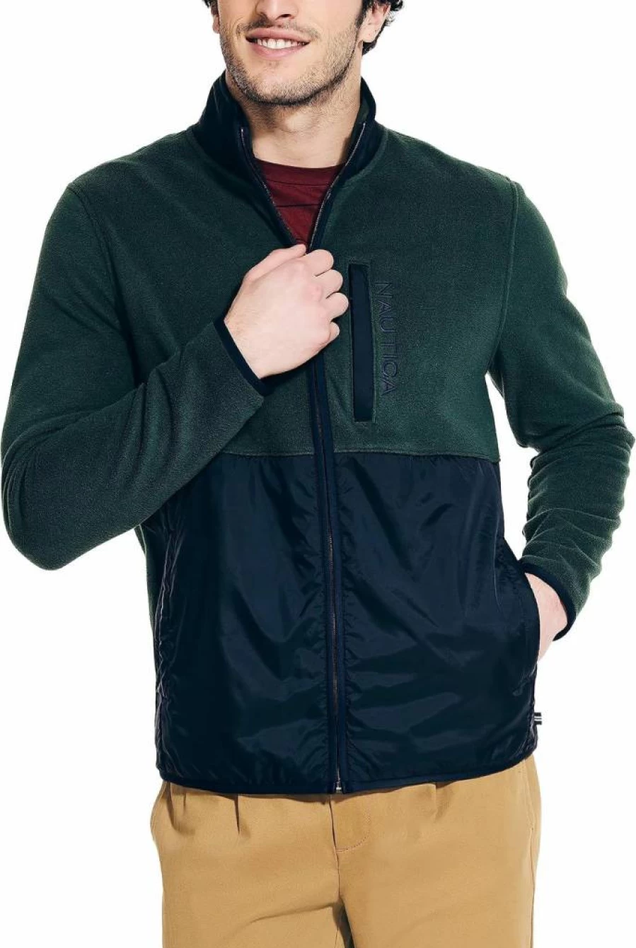 Nautica Men's Nautex Full-Zip Hoodie Sweatshirt – Lightweight Casual Jacket for Men