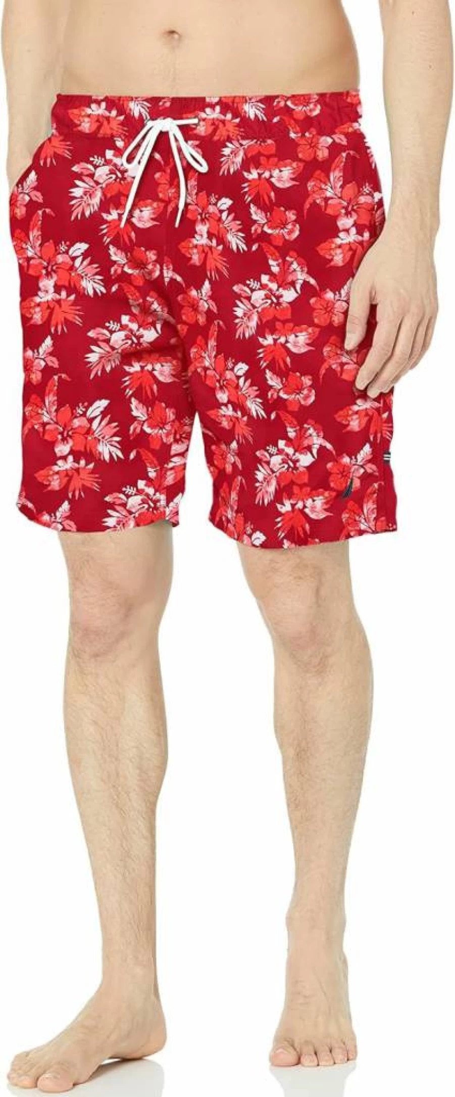 Nautica Men's Sustainable 8 Inch Swim Trunks Quick Dry Beach Shorts
