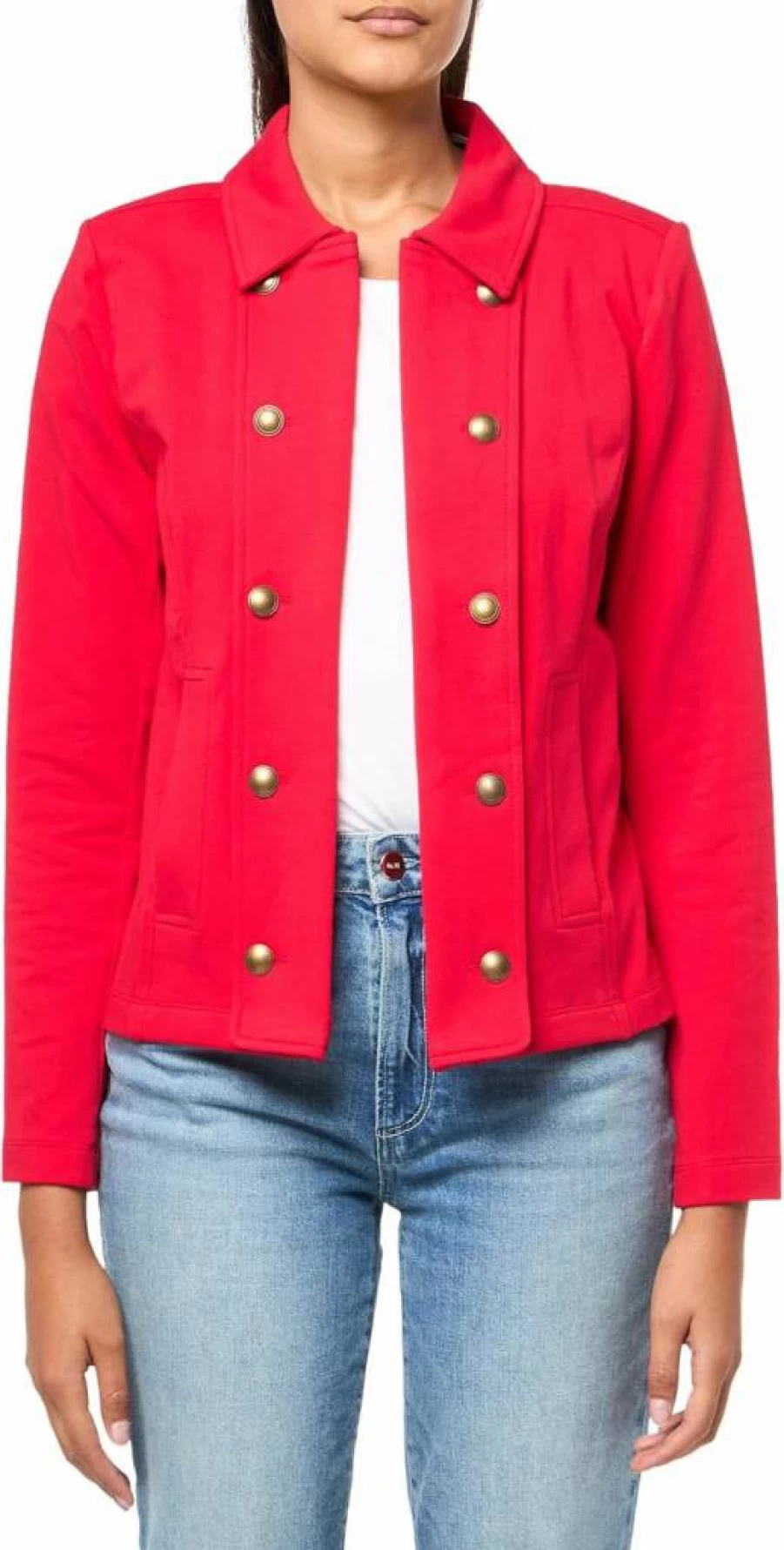 Nautica Women's Open Front Knit Cardigan Sweater Lightweight Captain Jacket Coat