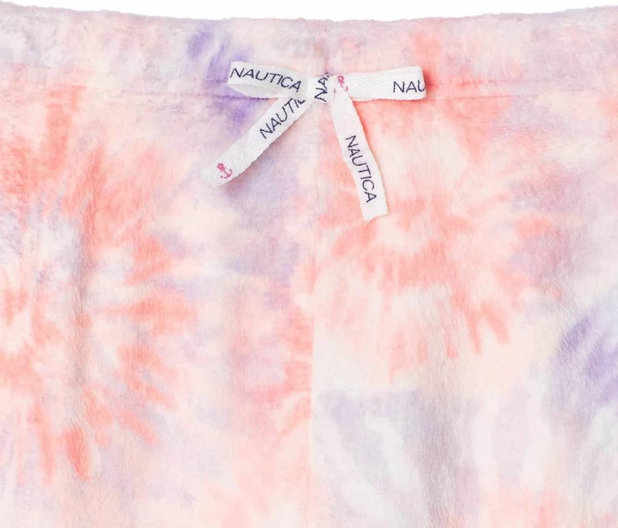 Nautica Girls' 2-Pack Soft Brushed Micro Pajama Pants for Kids | Comfortable Sleepwear Bottoms for Toddlers and Little Girls