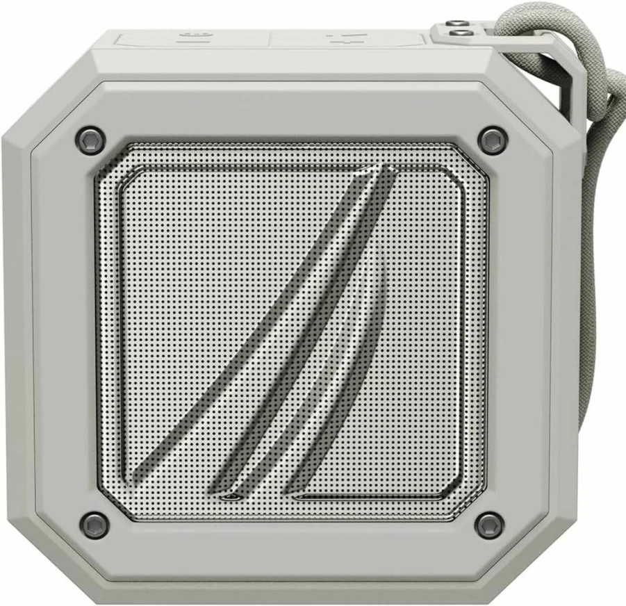 Nautica Waterproof Bluetooth Speaker - Portable Wireless Outdoor Speaker with 15-Hour Playtime, Loud Clear Sound, USB Drive, Gray/Blue