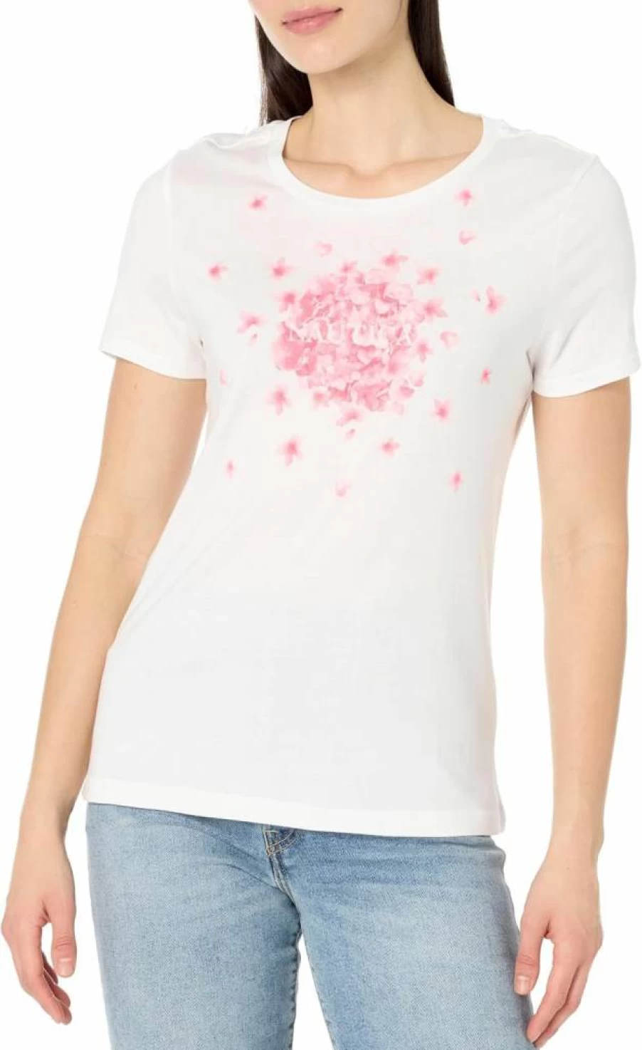 Nautica Women's Short Sleeve Graphic T-Shirt - Crew Neck Casual Tee for Women