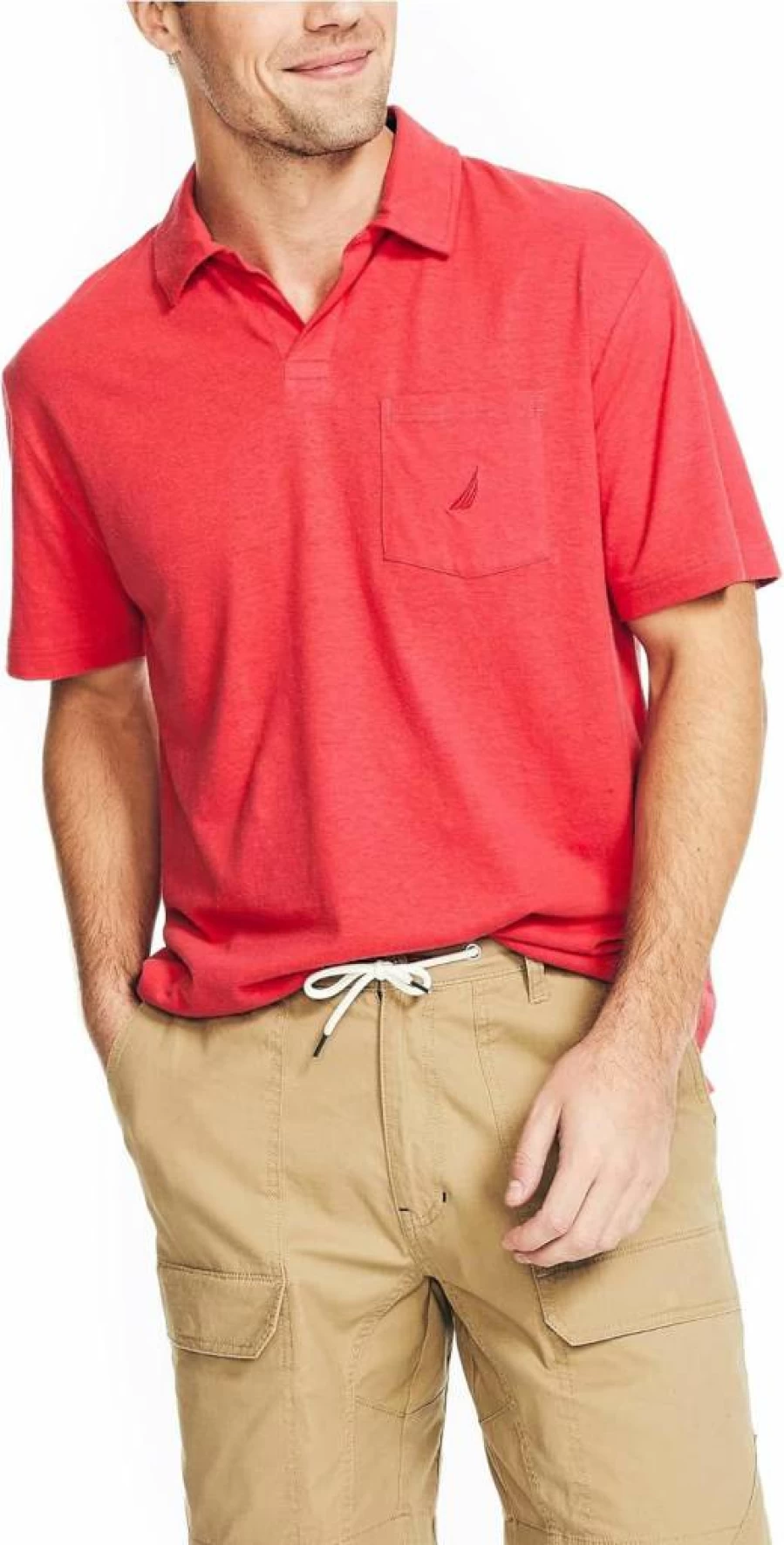 Nautica Men's Classic Fit Polo Shirt – Sustainable Cotton Casual Wear