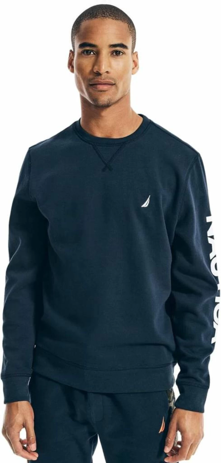 Nautica Men's Fleece Crewneck Sweatshirt - Soft Casual Pullover for Men