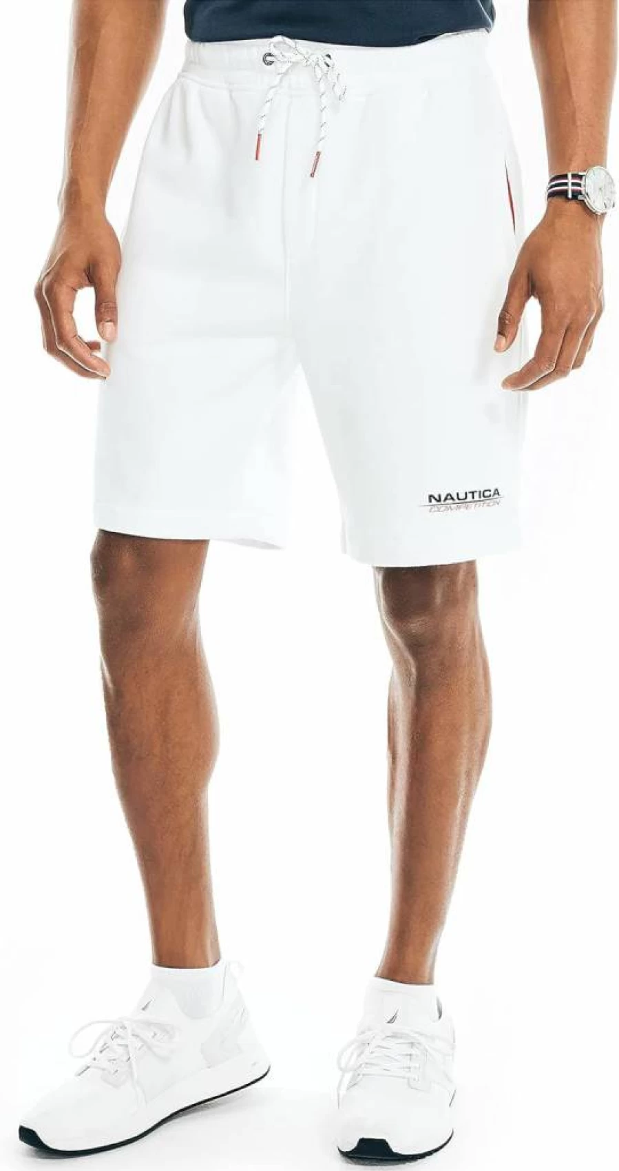 Nautica Men's Sustainable Fleece Shorts 9" - Eco-Friendly Athletic Comfort Shorts for Men