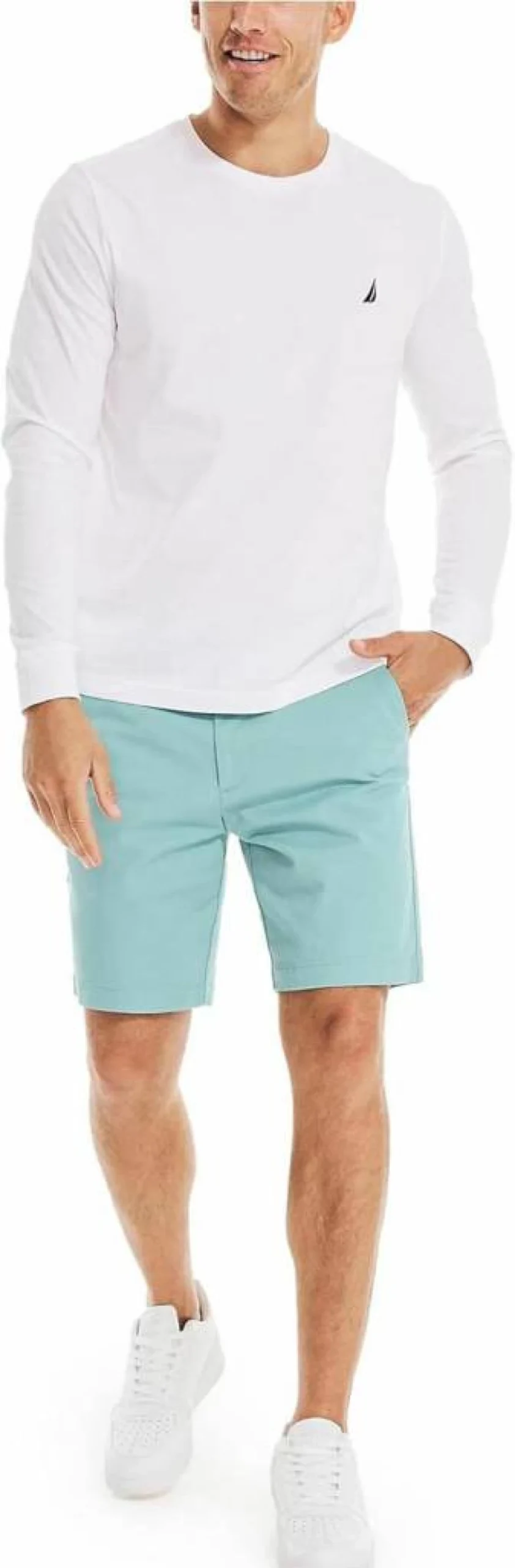 Nautica Men's 8.5 Inch Deck Shorts Casual Swim Beach Shorts Quick Dry Comfort Fit