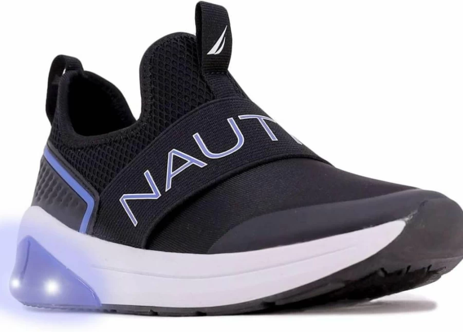 Nautica Kids Light Up Sneakers for Boys and Girls - Flashing LED Athletic Running Shoes for Little & Big Kids - Lace-Up, Bungee, Slip-On Options - Kappil Parks Neave Lights Collection