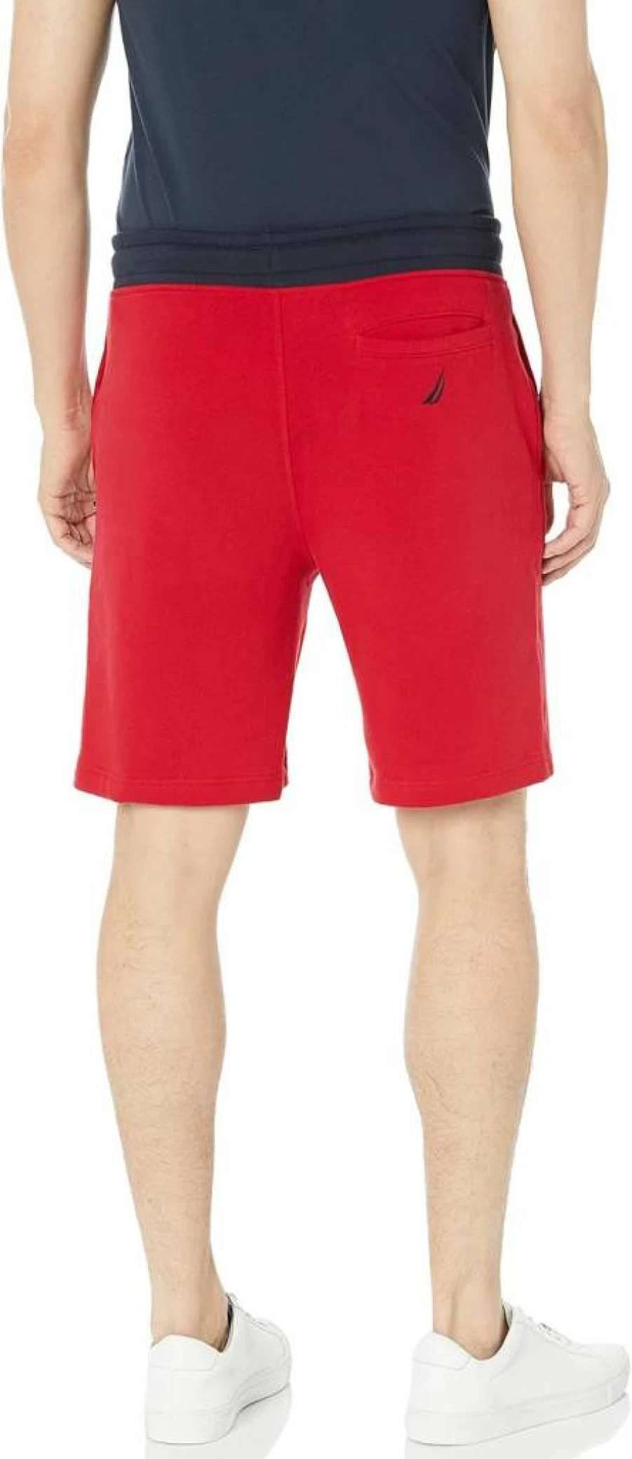 Nautica Men's Fleece Shorts with Logo - Comfortable Knit Casual Shorts for Men