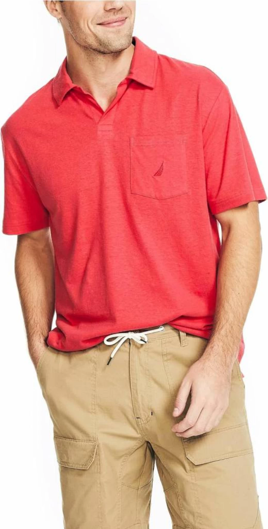 Nautica Men's Classic Fit Polo Shirt - Sustainable Cotton Casual Wear