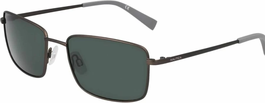 Nautica Men's N102SP Classic Rectangular Polarized Sunglasses for UV Protection