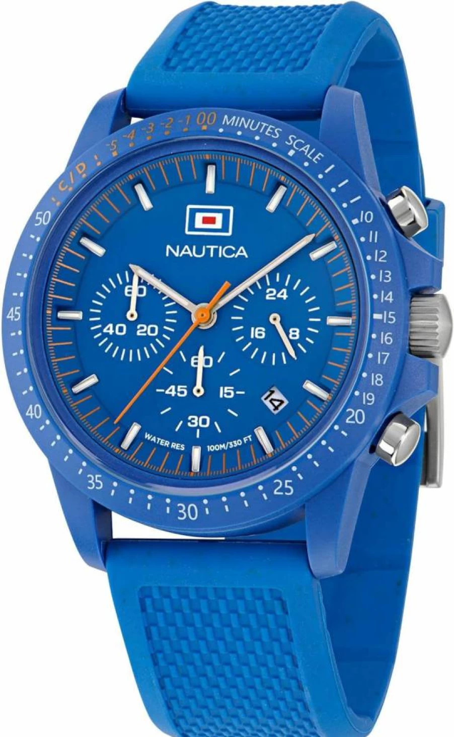 Nautica One Eco Men's Watch with Wheat PU Fiber Strap – Sustainable Fashion Timepiece