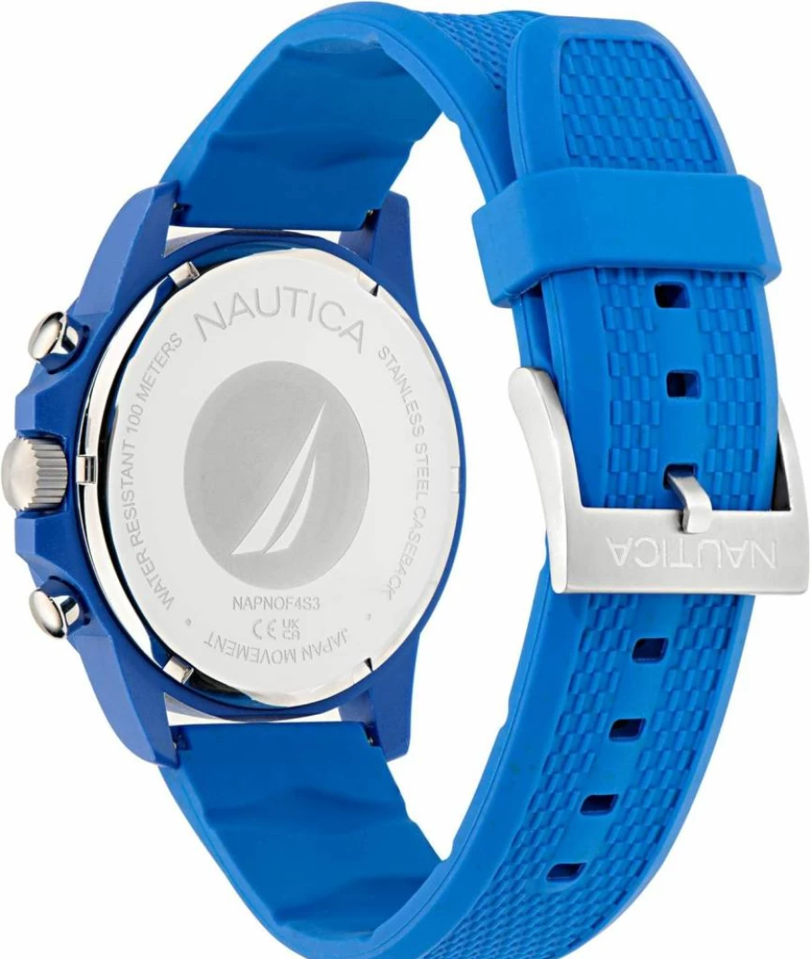 Nautica One Eco Men's Watch with Wheat PU Fiber Strap – Sustainable Fashion Timepiece