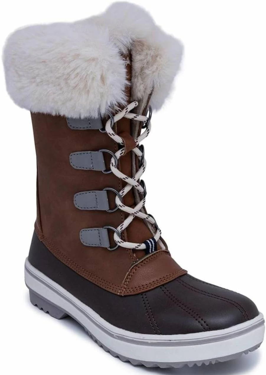 Nautica Women's Waterproof Winter Boots - Insulated Snow Boots with Faux Fur Lining for Warmth, Comfort & Style - Glenoak Rain Boots for Cold Weather