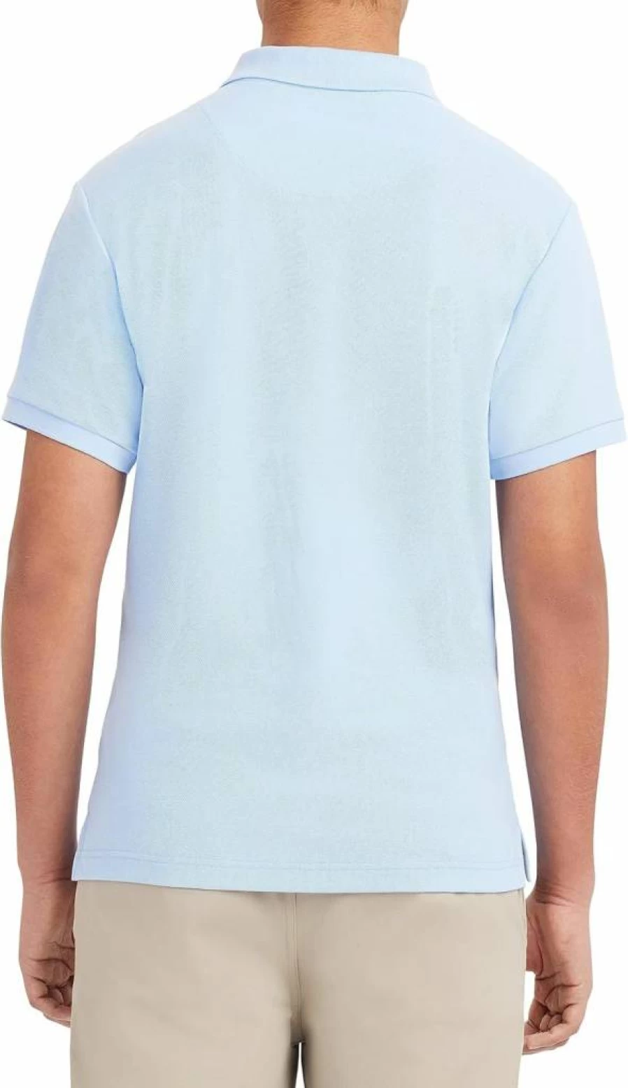 Nautica Men's Stretch Pique Polo Shirt - Comfortable Short Sleeve Uniform Top
